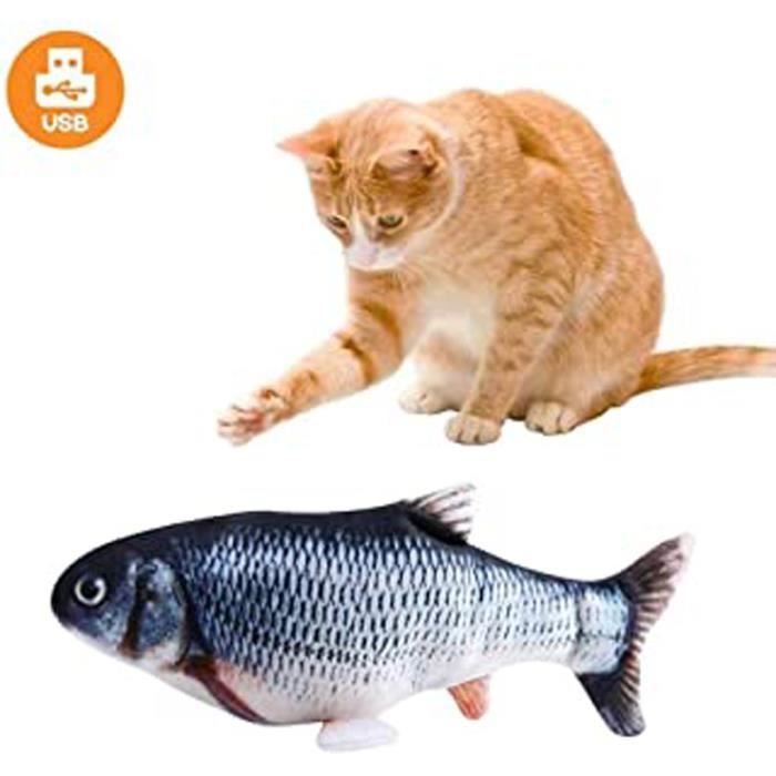 Jouets Poissons Electrique Pour Chat Jouets Poisson Rechargeable Usb Peluche Douce Wagging Electrique Poisson Jouet Chat Cdiscount