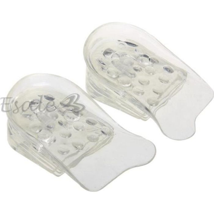 2 x Semelle Talonnette Grandissante en Silicone 32mm pour Femmes