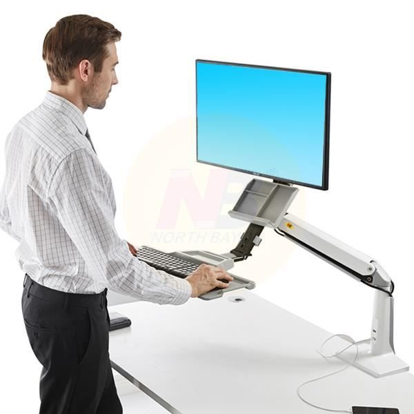 35/″ NB FC35 BLK Support ergonomique ajustable pour travail assis-debout pour clavier et /écran PC22/″