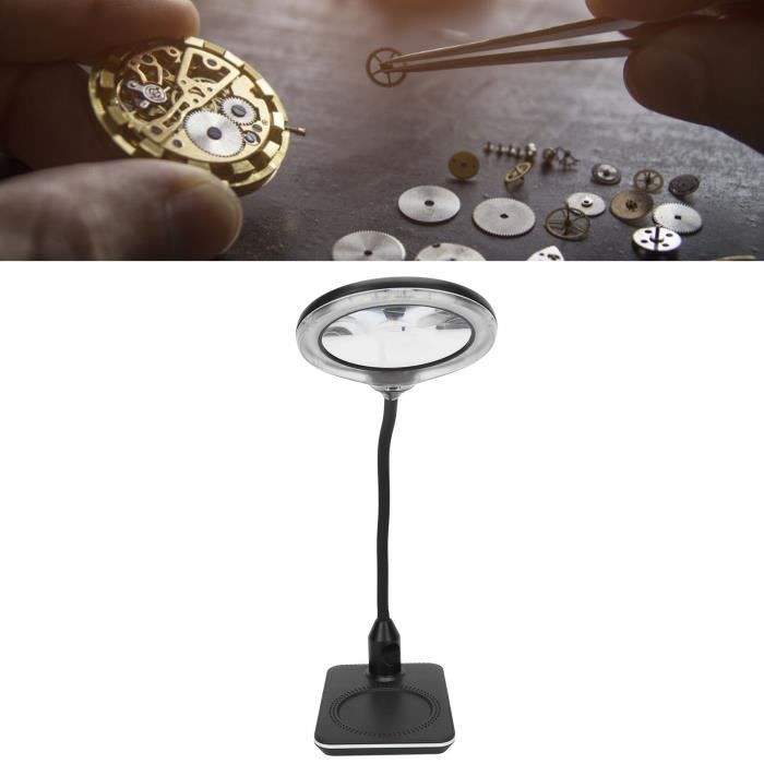 10X&5X Lampe Loupe Loupe Eclairante De Protection Oculaire 3 Modes