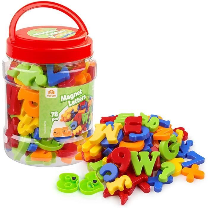 Aimants Réfrigérateur Russes – 49 Lettres Cyrilliques + 20 Chiffres – Apprentissage Alphabet – Cadeau Éducatif