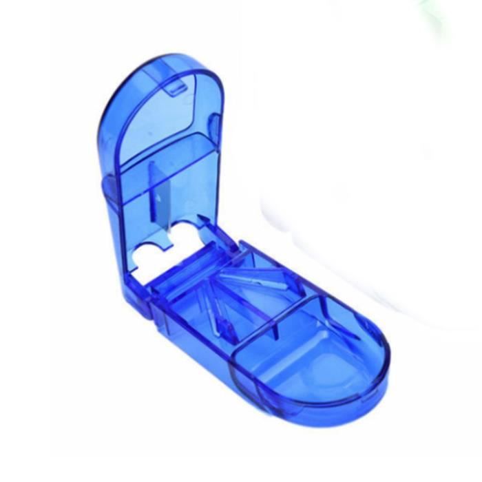 Coupe-comprimé Et Pilulier De Voyage - 1 Pièce Rouge - Pratique Pour Médicaments