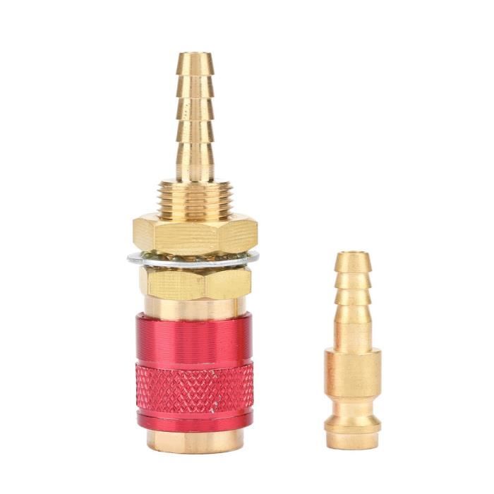 Raccord Rapide Gaz/eau M6 Pour Torche De Soudage MIG/TIG - En Laiton, Couleur Or (ou Autre) - Pour Tuyaux Refroidissement