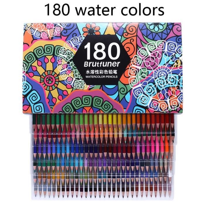 Brutfuner crayons de couleur professionnels Macarons 50 couleurss ensemble  de stylos de dessin pour aquarelle en 180 Water Colors - Cdiscount  Beaux-Arts et Loisirs créatifs