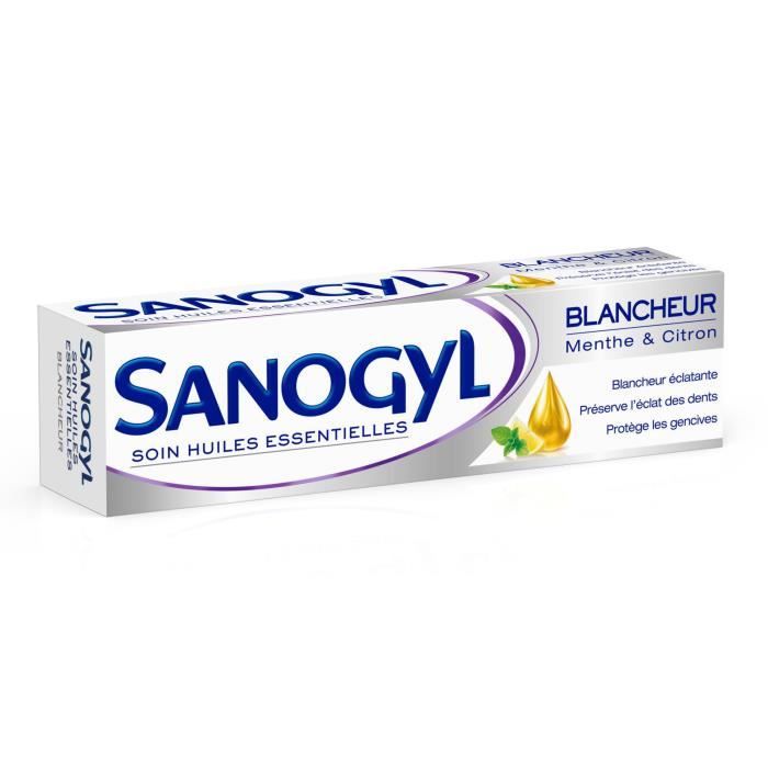 Lot De 3 Dentifrices Sanogyl Soin Blancheur - 75 Ml Chacun - Neuf - Fabriqué En France