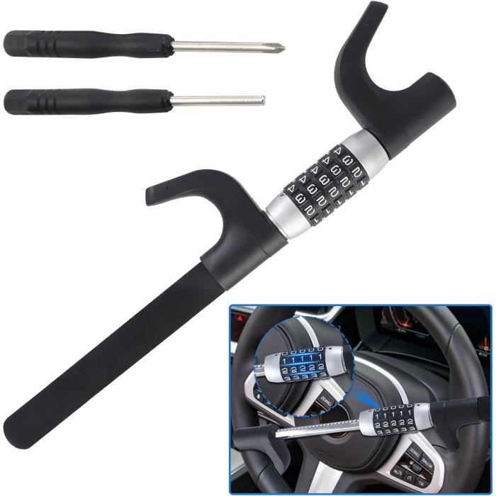 Antivol Voiture,Volant Serrure À Code Universelle,Antivol Voiture Volant,Bloque Volant