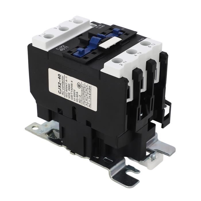 Contacteur AC 380V 9A 1NO+1NC LC1D09 - Pour Climatiseur, Compresseur, Circuits électriques - Bobine Cuivre, Contacts Argent