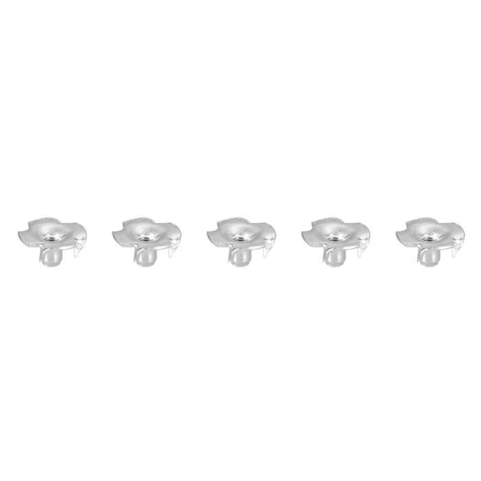 Lot De 24 écrous En T M5 En Acier Carbone - Hauteur 8 Mm - Base Ronde Pour Soudure - Zaplyte