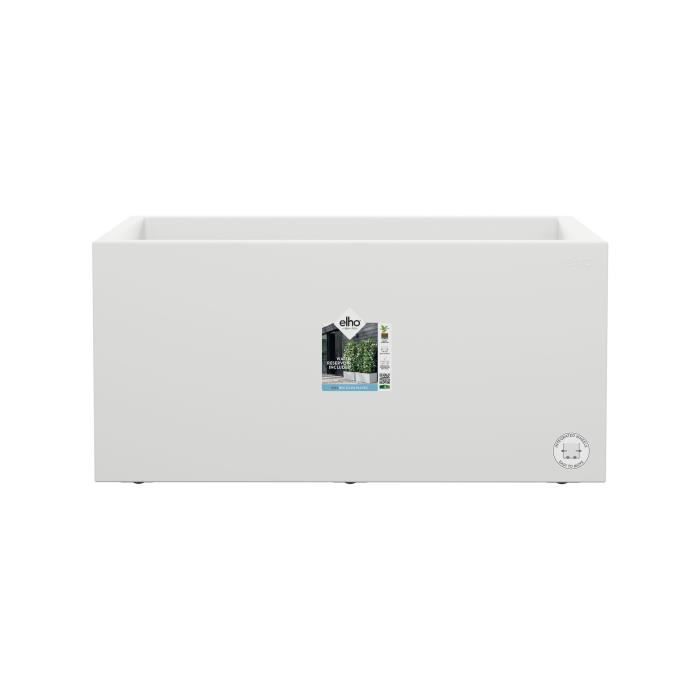 Elho Vivo Next Long 80 Bac à fleurs - Blanc - L 78 x B 39 x H 38 cm - intérieur extérieur - 100% rec