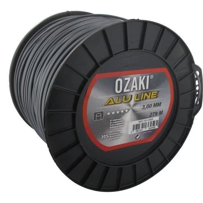 Bobine fil nylon OZAKI ALU LINE - Longueur: 279m, Ø: 3,00mm
