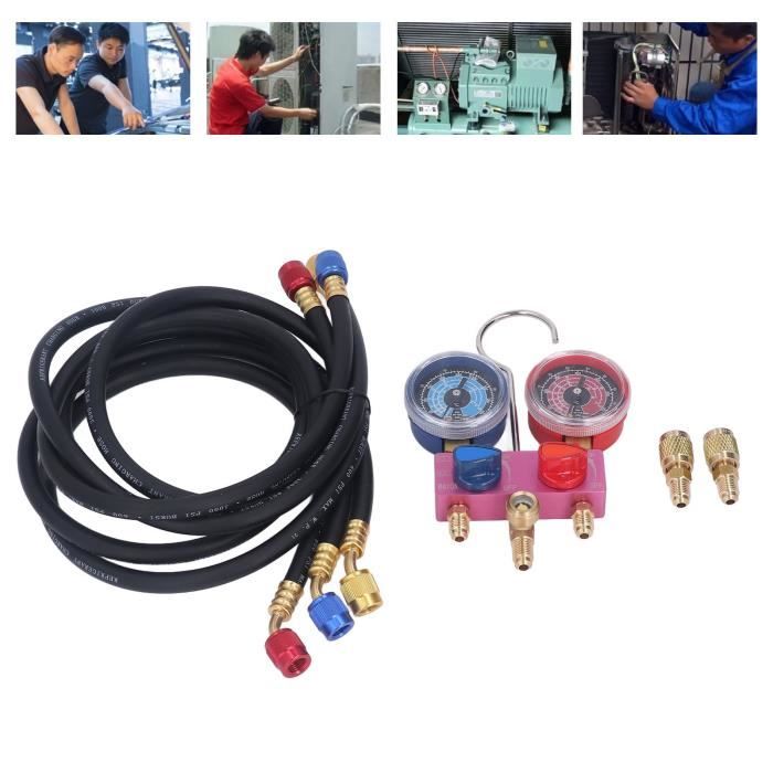 Manomètre Universel 4 Voies Pour Climatisation/réfrigération - Neuf - Marque Prodotti KIT