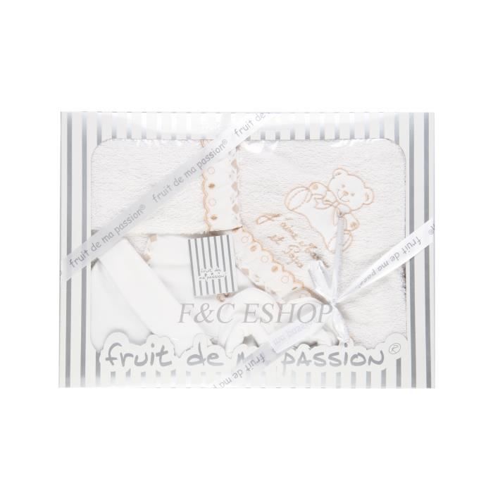 Parure de bain beige 6 pcs fruit de ma passion