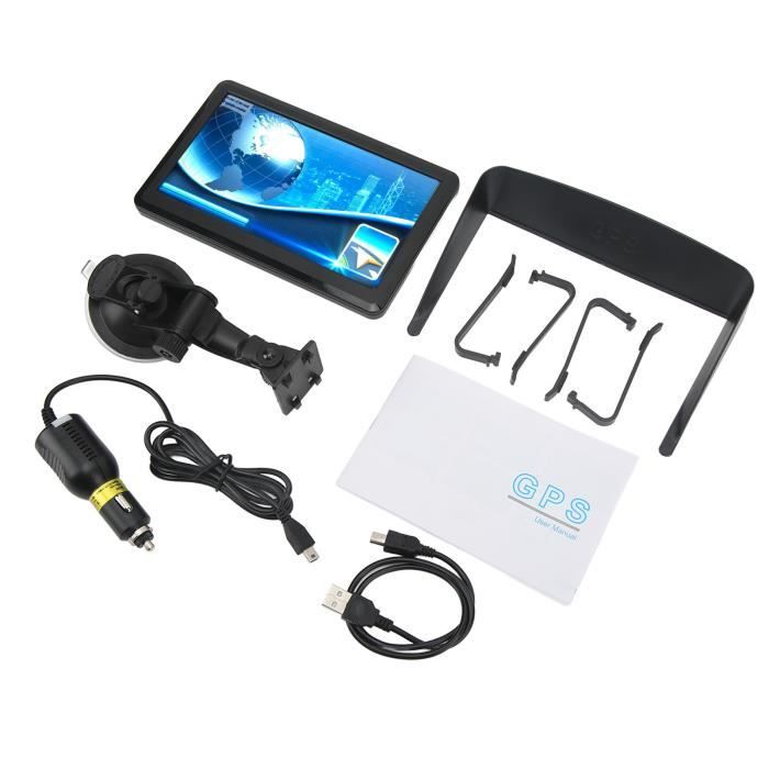 Navigateur GPS EBTOOLS 5 Pouces - Carte Europe 2023 Et FM Integrée