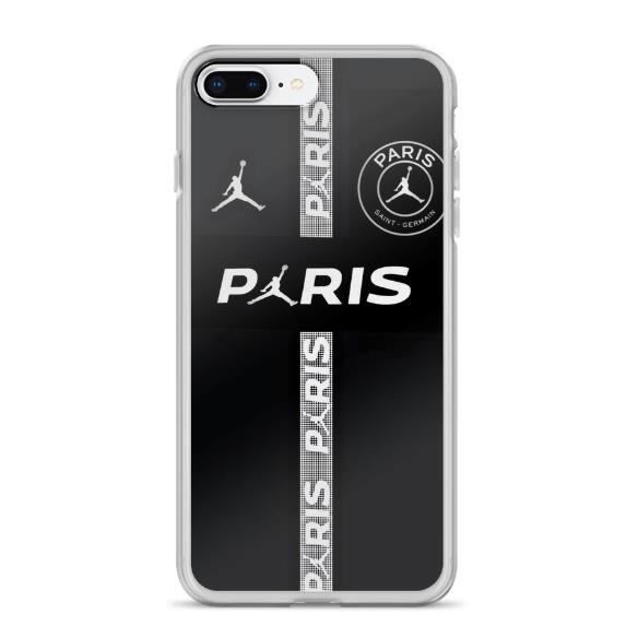Coque iPhone 6 6S PSG Jordan Noir Paris Saint Germain