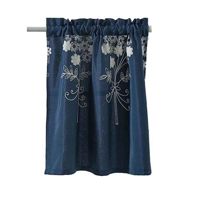 Rideau De Fenêtre Brodé À Œillets Pour Salon, Chambre À Coucher, Café
