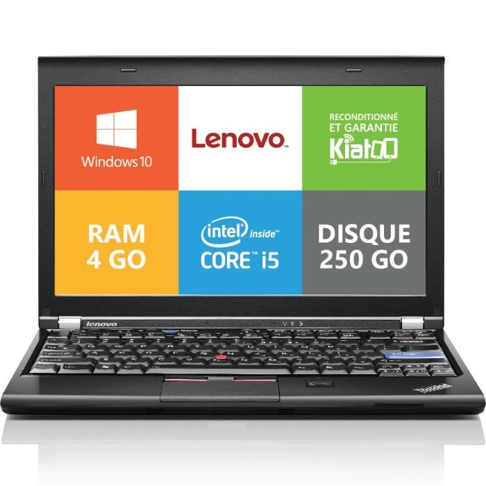 ordinateur de bureau LENOVO X220 core I5 4go ram 250go disque durwindows10 ordinateur reconditionné Garantie - Lenovo