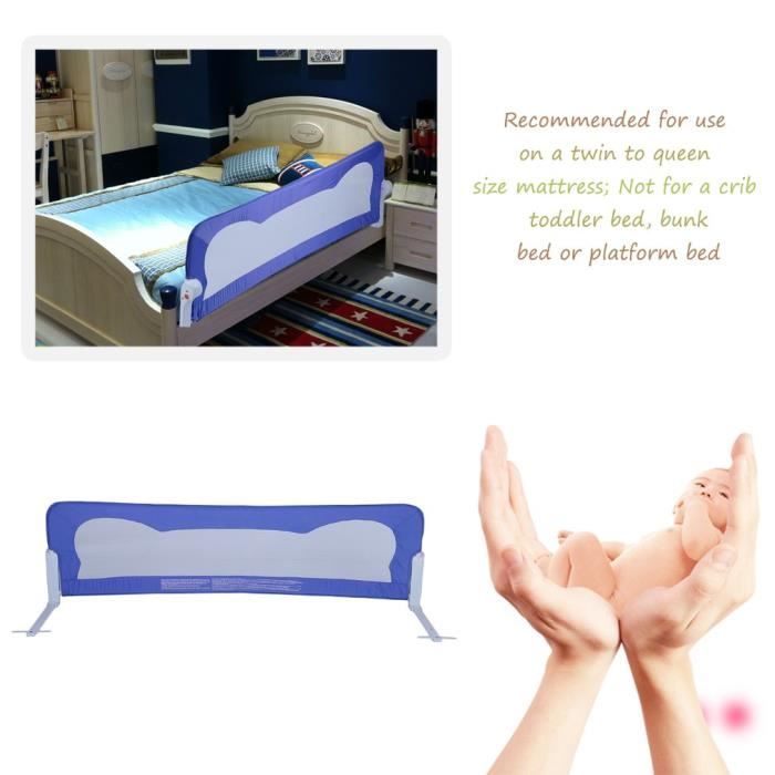 150 42 Cm Barriere De Protection De Lit Pliant Bebe En Bas Age Garde Corps Securite Dormir Enfant Bebe Cote Empecher De Tomber Cdiscount Bricolage