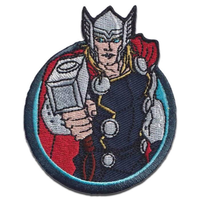 Patch Brodé Thermocollant Marteau De Thor - 7.2 X 8.7 Cm - Déco Vêtements Et Accessoires
