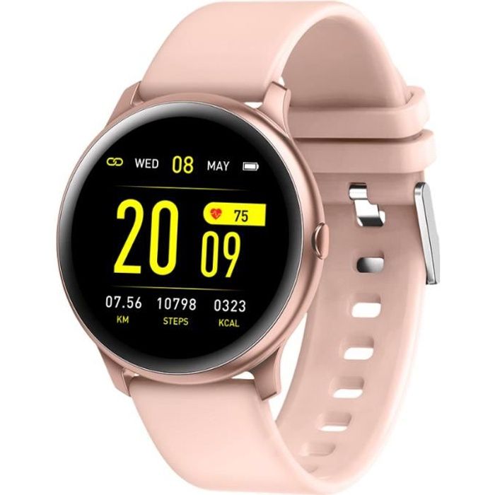 Montre connectée intelligente Maxcom FW32 Néon Rose - Bluetooth 4.0 - IP67 - Ecran 13