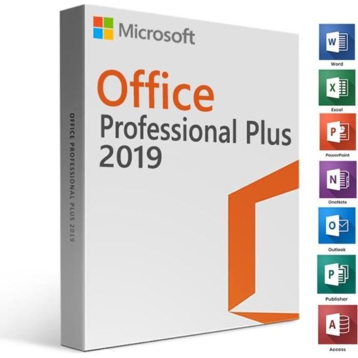 Microsoft Office 2019 Professionnel Plus 32/64 bit