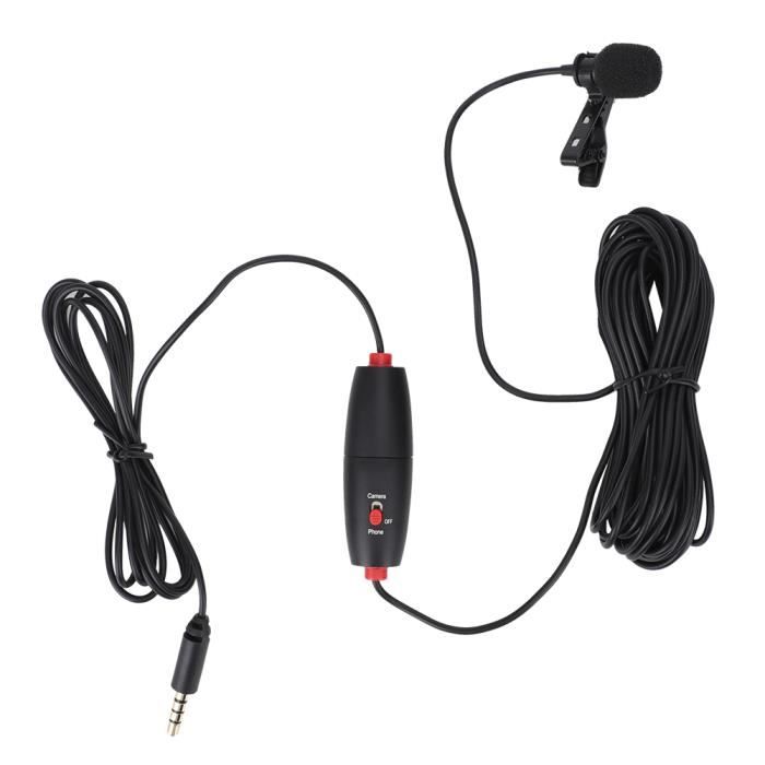 Portable Lavalier Microphone À Condensateur Pour Téléphone Mobile