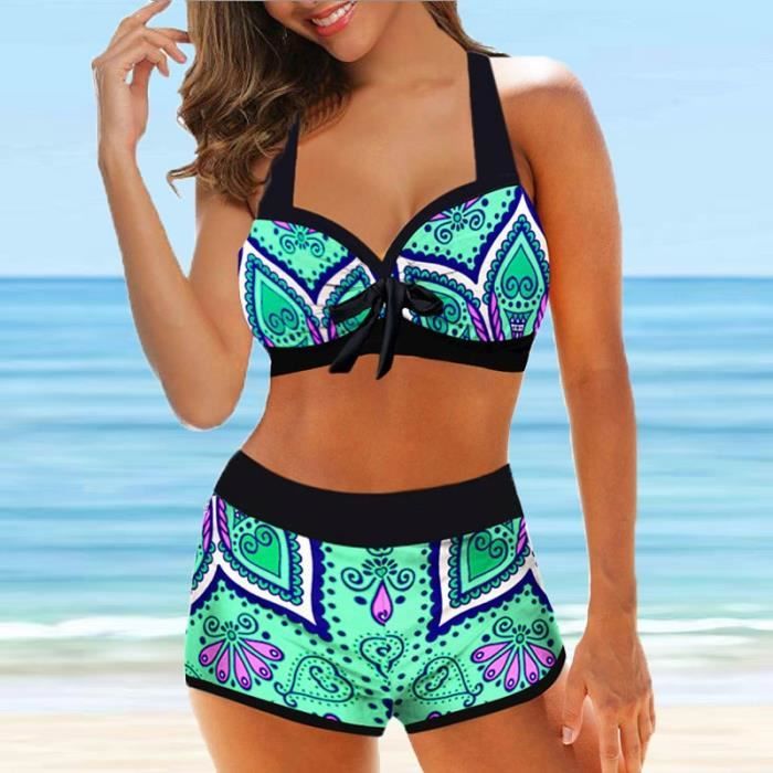 JAONLD Bas De Maillot De Bain Femme Culotte Taille Haute Maillot