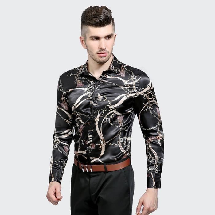 chemise homme satin