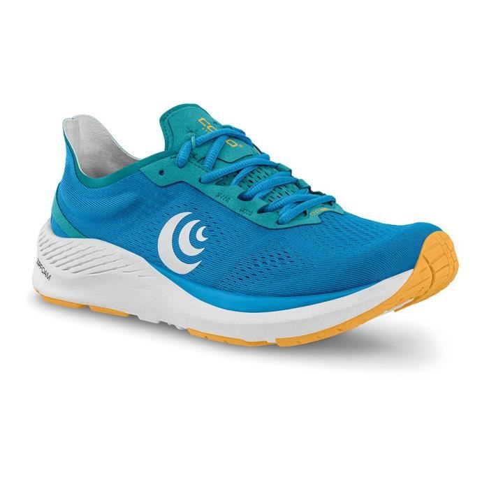 Chaussures de course - TOPO ATHLETIC - Cyclone - Femme - Sky / gold - Bleu - Régulier - Running - Drop 5 mm
