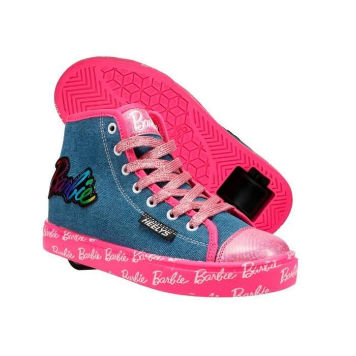 HEELYS Chaussures à roulettes - HEELYS - Barbie - Tige en jean - Logo surdimensionné - Confort supérieur