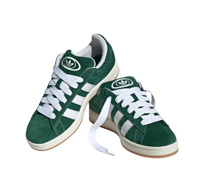 Chaussures Adidas Campus 00S Homme - Cuir - Vert - Lacets