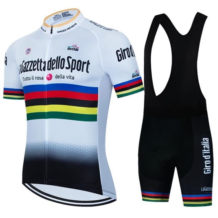 Ensemble de vêtements de cyclisme pour hommes, maillot à manches courtes confortable et respirant à séchage rapide + short rembourré acheter à prix bas - livraison gratuite, avis réels avec des photos
