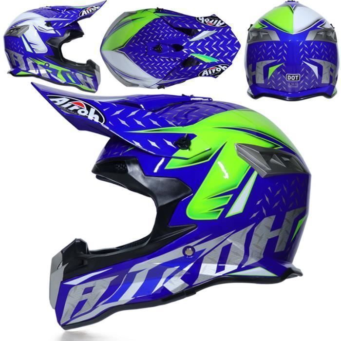 Casque Cross Moto STORMER Crossroad Nardo Grey XL - Homologué ECE 2205 - Confort Et Sécurité