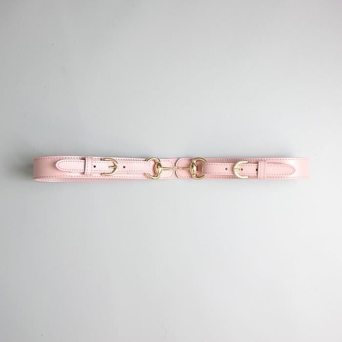 Vends Ceinture Femme, Cuir Véritable Blanc, Taille 90, Ajustable, Avec