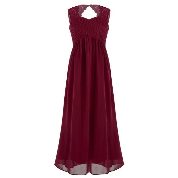 Robe bordeau fille cheap