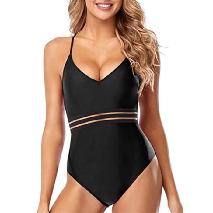 Maillot De Bain Noir - Taille 8 - Neuf Avec étiquettes - Marque Unique Avenue