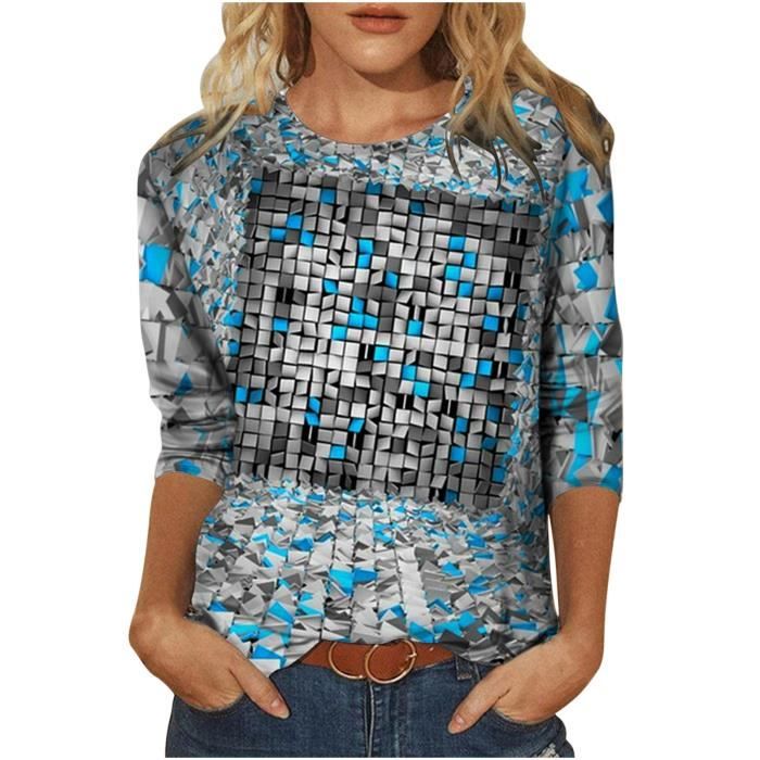 BeadChica Sweat-shirt Décontracté à Col Rond Pour Femme - Haut à