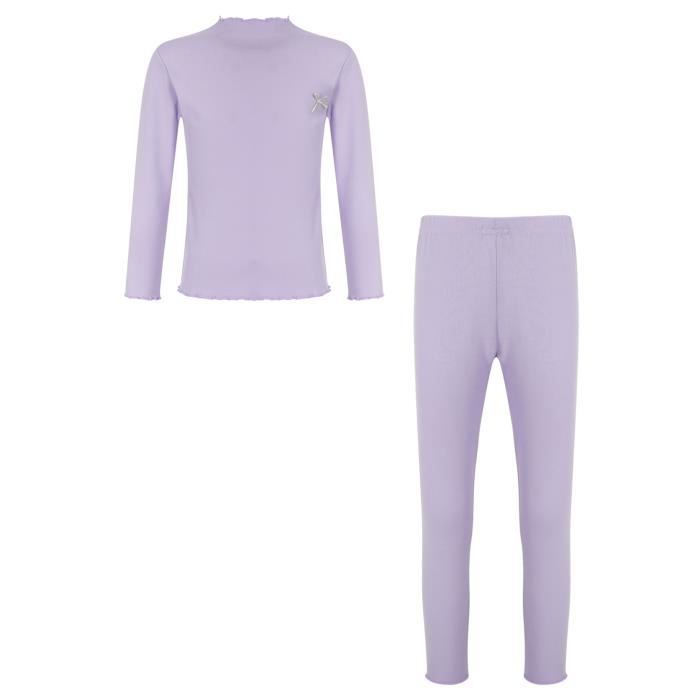 Pull Thermique Enfant DPois - Col Roulé Manches Longues - Coton/Élasthanne - Chaud Et Confortable