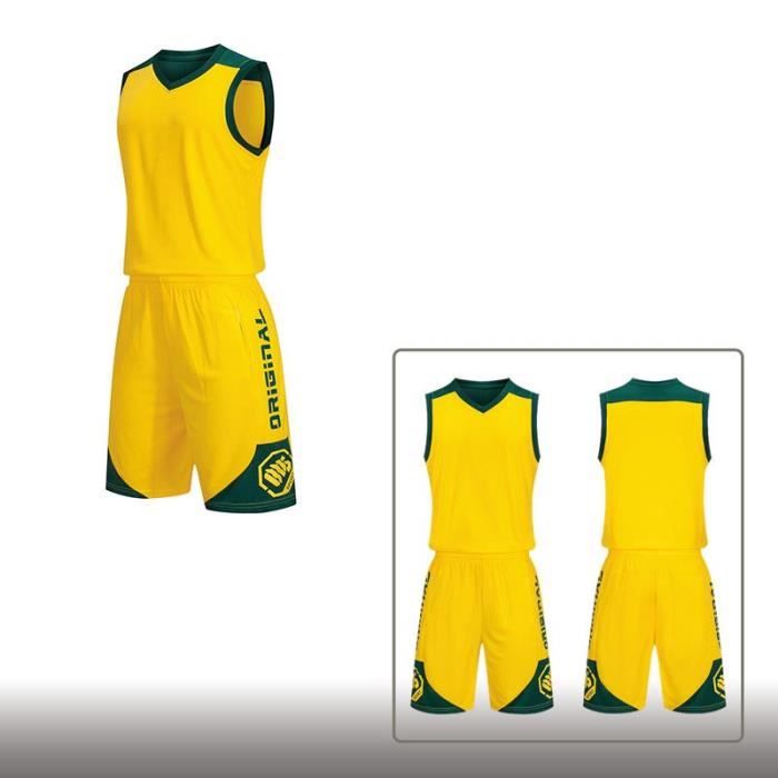 Ensemble Vêtement Basket-Ball - Enfant - Maillot et Short - Séchage Rapide - Respirant - 100% Polyester