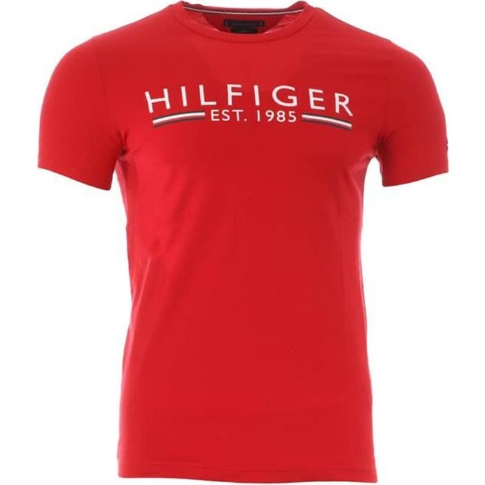 tommy hilfiger t shirt rouge