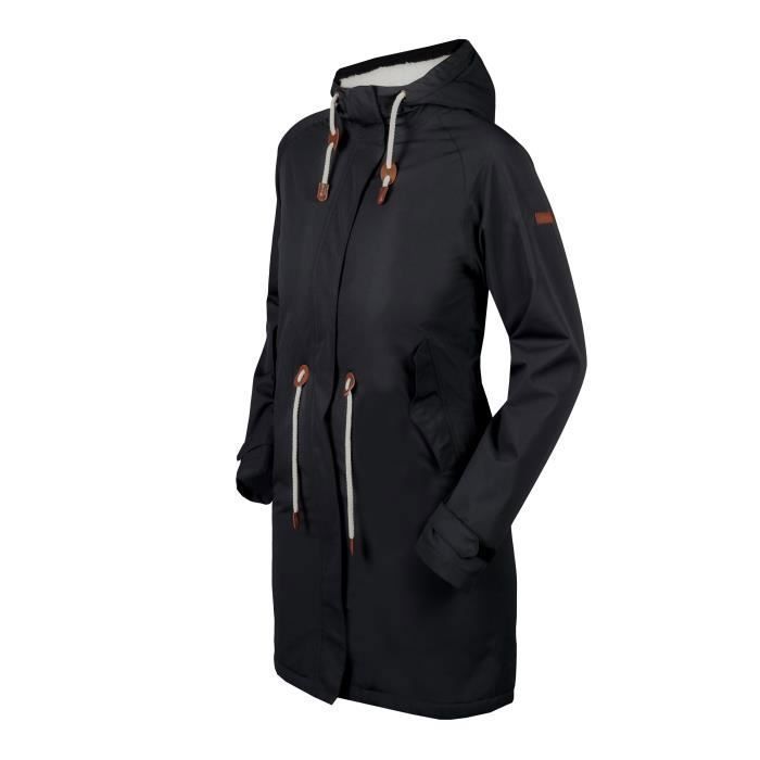 Parka de pluie femme Horka noir imperméable et respirante Noir
