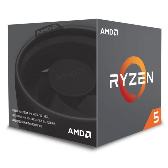 Top achat Processeur PC processeur AMD Ryzen 5 2600 Wraith Stealth Edition (3.4 GHz) - Processeur 6-Core socket AM4 Cache L3 16 Mo 0.012 micron pas cher
