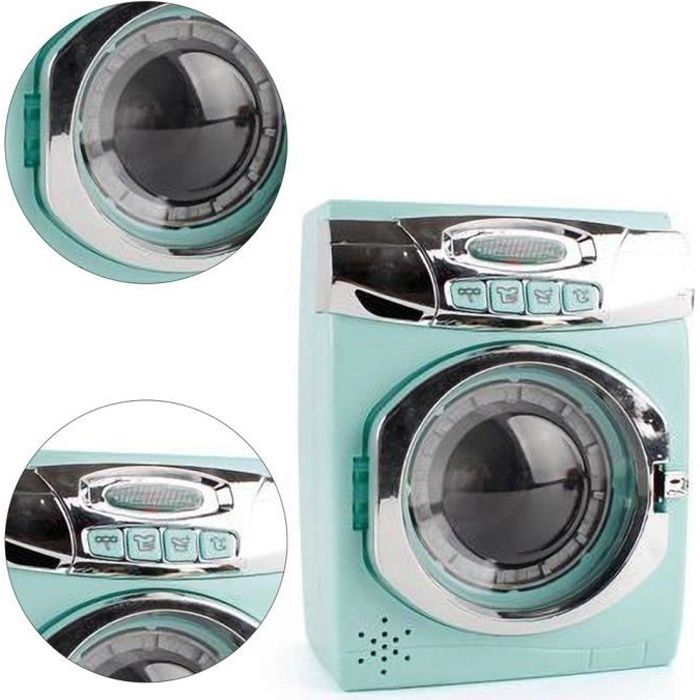 Les filles de machine à laver de simulation de jouet d'enfants jouent ...