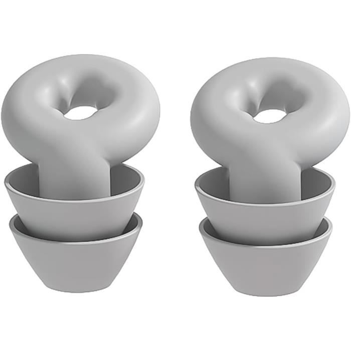 Dioche Bouchon d'oreille 3 paires de bouchons d'oreille en Silicone