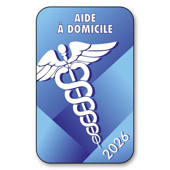 Aufkleber Caducée 2024 Für Windschutzscheibe – Vitrophanie, 12x7,5 Cm, Für Gesundheitsberufe