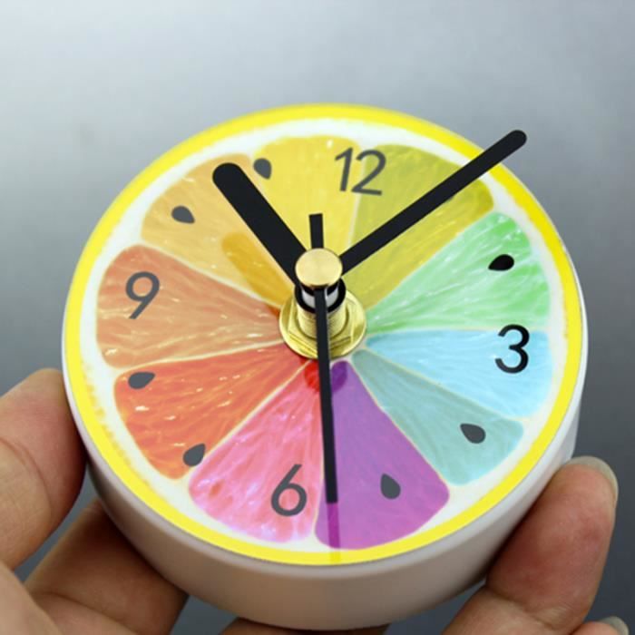 Unique modele de citron aimant portable horloge murale de cuisine  refrigerateur Horloge magnetique de Arabe numerique Decor a la - Cdiscount  Maison