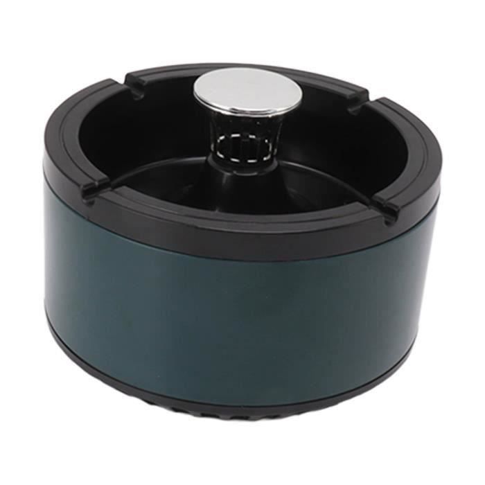 Cendrier électronique Sans Fumée - Aspiration Forte, Piles AA, Ignifuge, Pour Voiture, Maison, Terrasse - Gris/bleu/vert