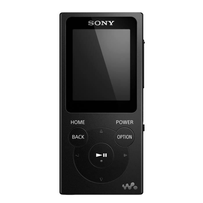 Lecteur MP3 Portable Sony NWE394B.CEW - 8 Go - Noir - USB 2.0 - Boutons tactiles