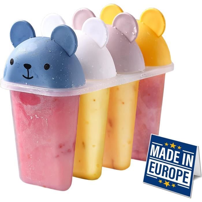 Bol Muesli Réutilisable Crystalia - Lot De 4 - Sans BPA - Avec Cuillère Et Couvercle - Parfait Pour Emporter