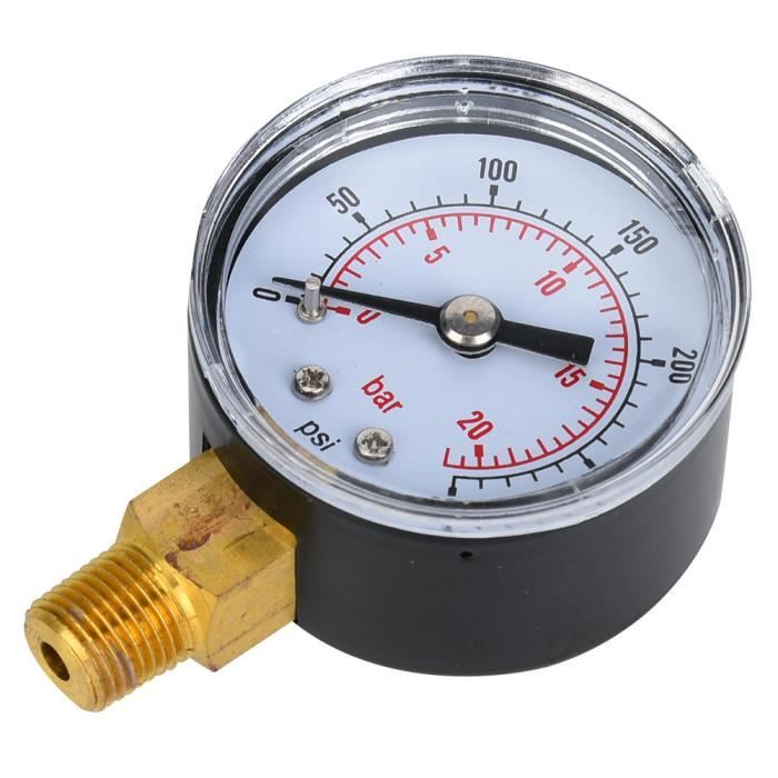 Jojomis Manómetro de Presión 0-300psi 0-20bar, 1/8BSPT, Minería Jojomis Manómetro de Presión 0-300psi 0-20bar, 1/8BSPT, Minería