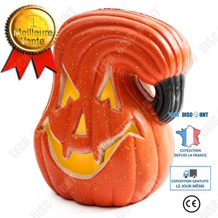 Lampes Solaires Halloween - Lot De 6 (citrouilles Et Fantômes) - LED, 8 Modes, IP65 - Déco Extérieur